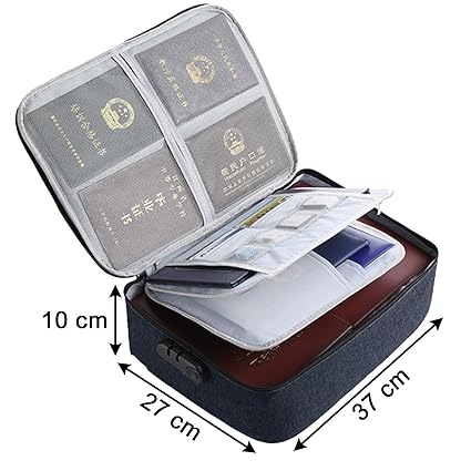 Premium Waterproof Document Storage Travel Bag (Fireproof)