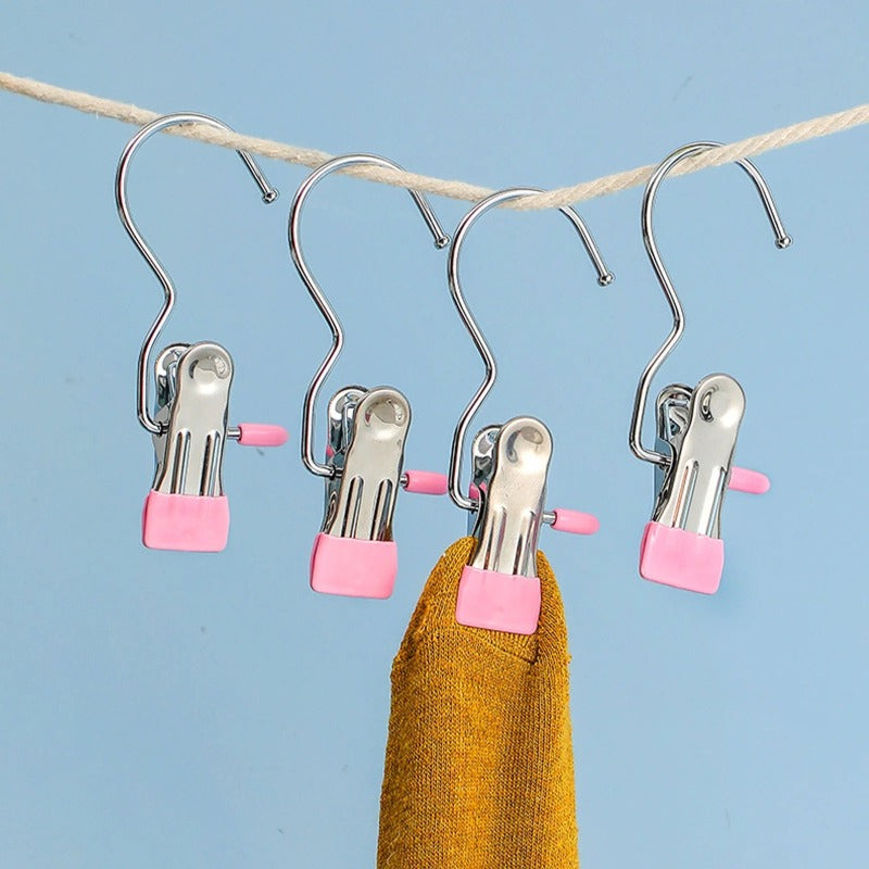 Portable Multipurpose Stainless Steel Hanger Clips