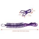 Bungee clothesline with 12 clips (Set of 2)