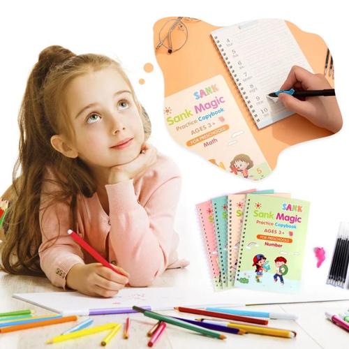 Reusable Magic Kids Educational Books (Set of 4)