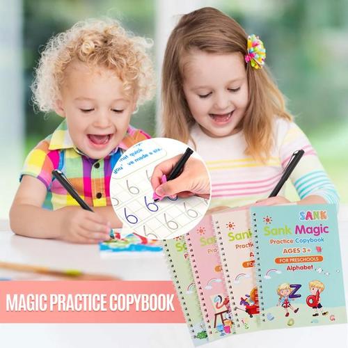 Reusable Magic Kids Educational Books (Set of 4)