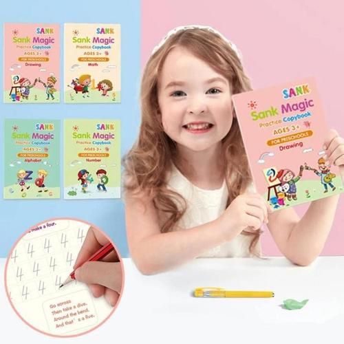 Reusable Magic Kids Educational Books (Set of 4)