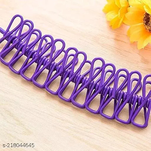 Bungee clothesline with 12 clips (Set of 2)