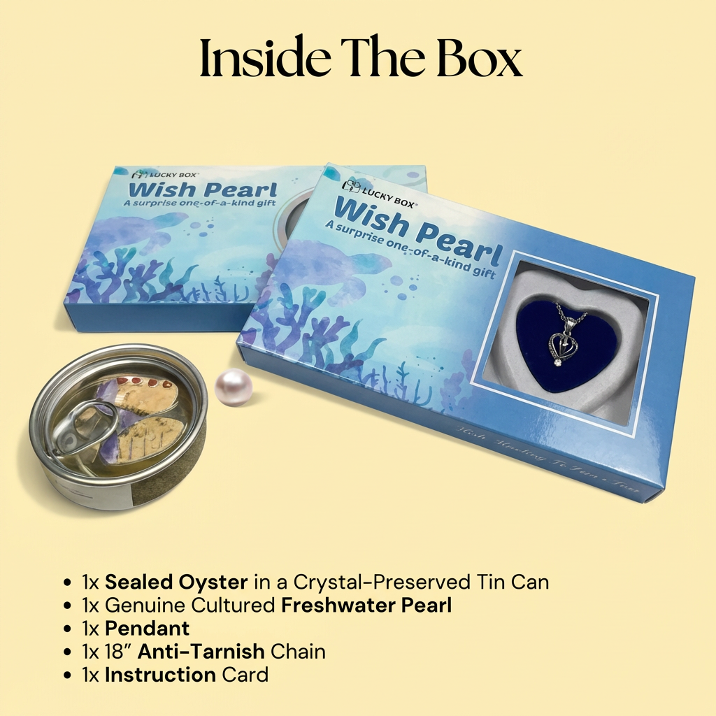 Oyster Pearl Necklace Set❤️ (Necklace + Earrings + Ring)🔥