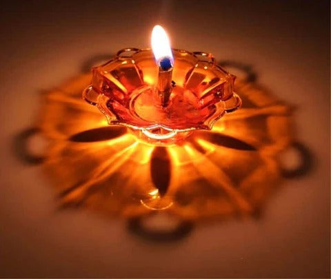 Multicolor Reusable 3D reflection Oil Diya