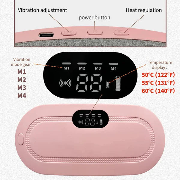 3 in 1 Period Cramp & Back Pain Relief Belt Massager